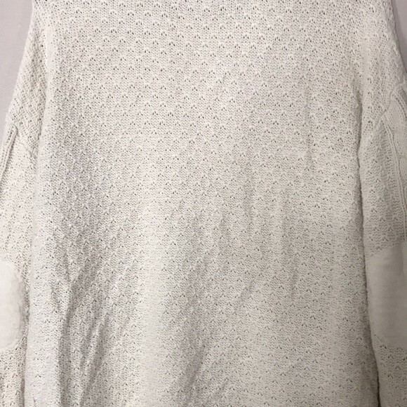 BDG cream colored cable knit elbow patch sweater size medium boho chic cozy cute - Picture 11 of 12